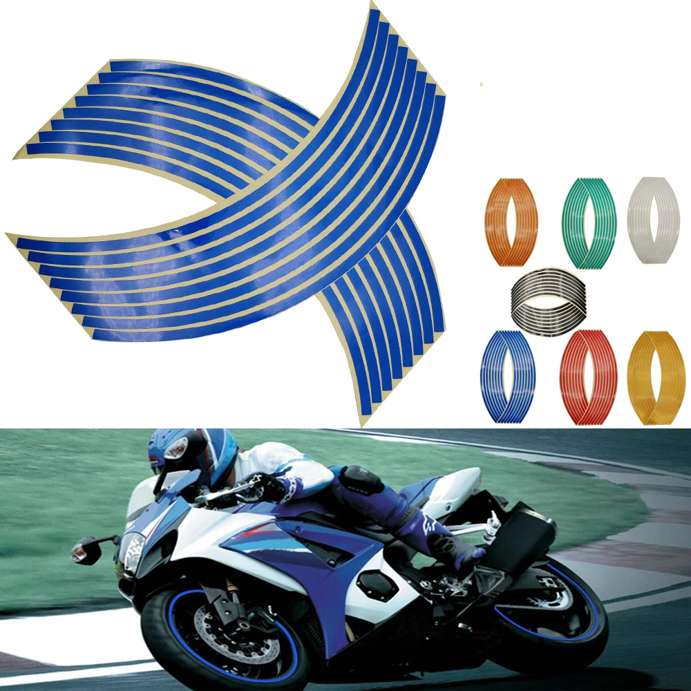 16 шт. светоотражающие наклейки на колесные шины для мотоцикла Honda cbr 1100 xx VTX1300 vtx 1300