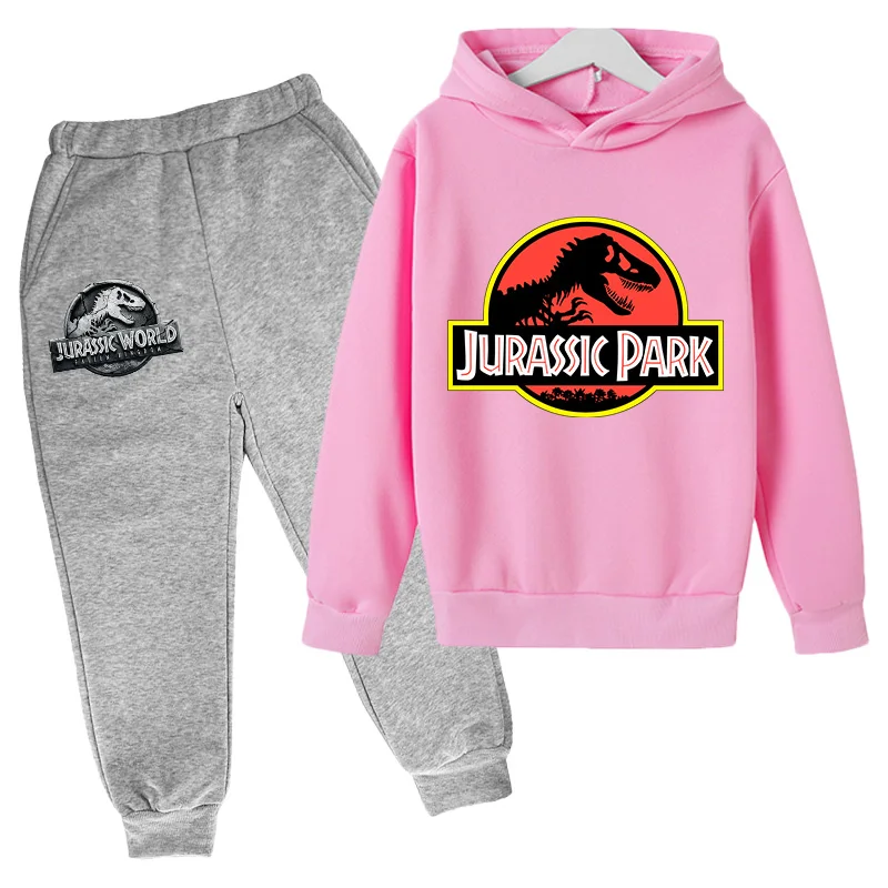 

Jurassic Hoodie Design Boys Girls Print Pullover Ferocious Dinosaur Pullover Children Autumn Warm Set Kids Long sleeve Hoodie