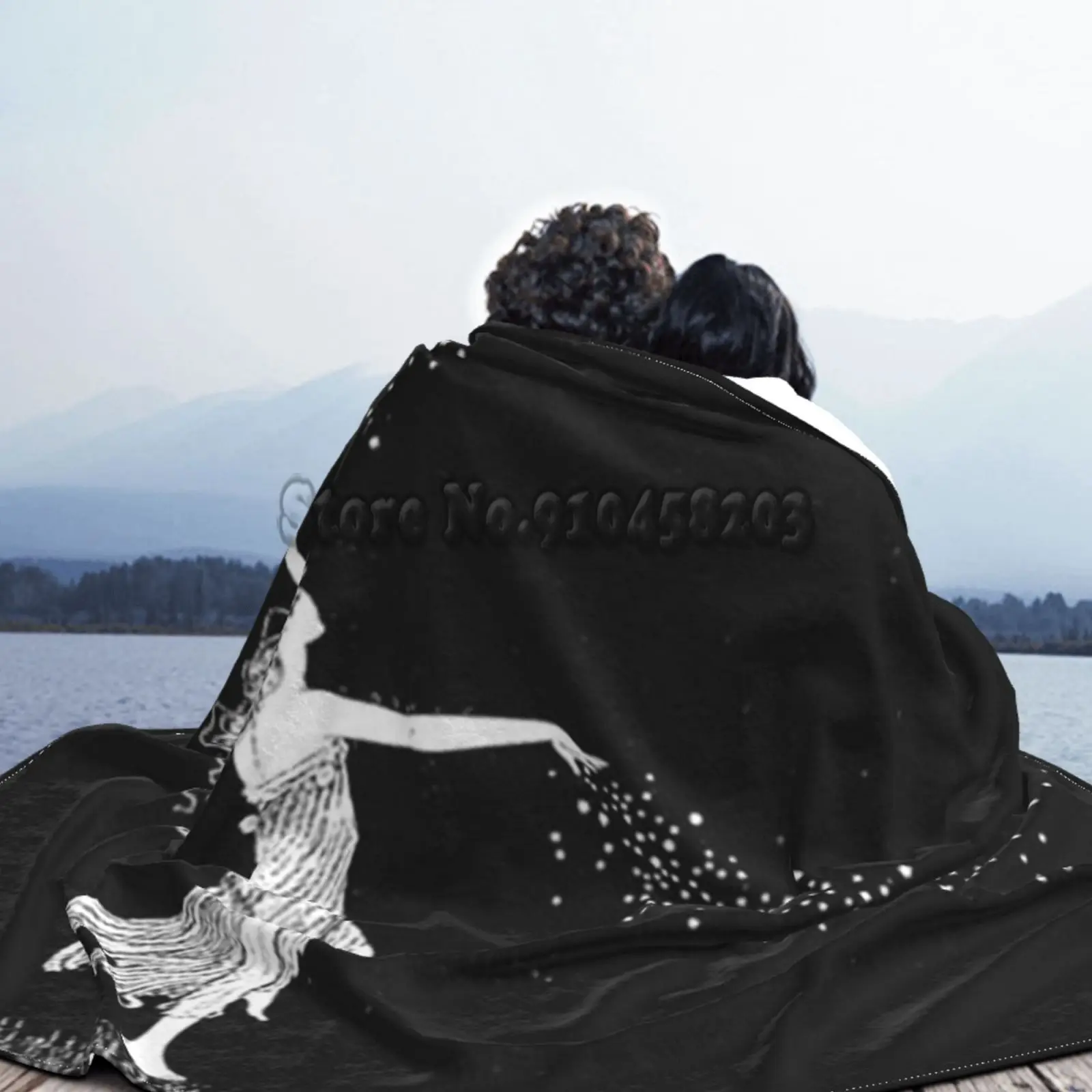 Одеяло Фланелевое для дивана с рассеивающимися звездами-волшебный лес-Ida аренoul