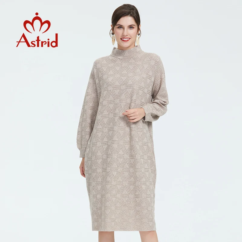Astrid 2019 Осеннее новое поступление платье женское высококачественное с длинными