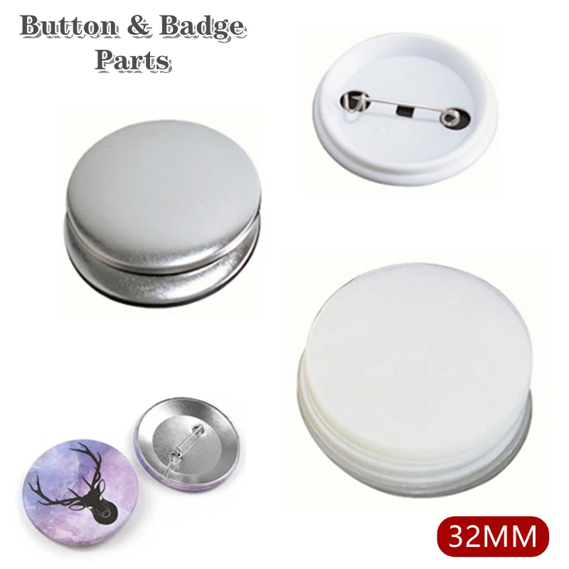 Пустая булавка для значков 30/50/100 шт. детали изготовления пуговиц материалы 32 мм