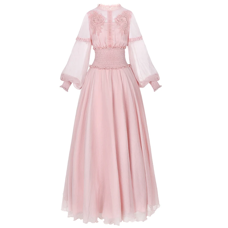 Женское длинное шифоновое платье YOSIMI красное винтажное вечервечерние Макси до