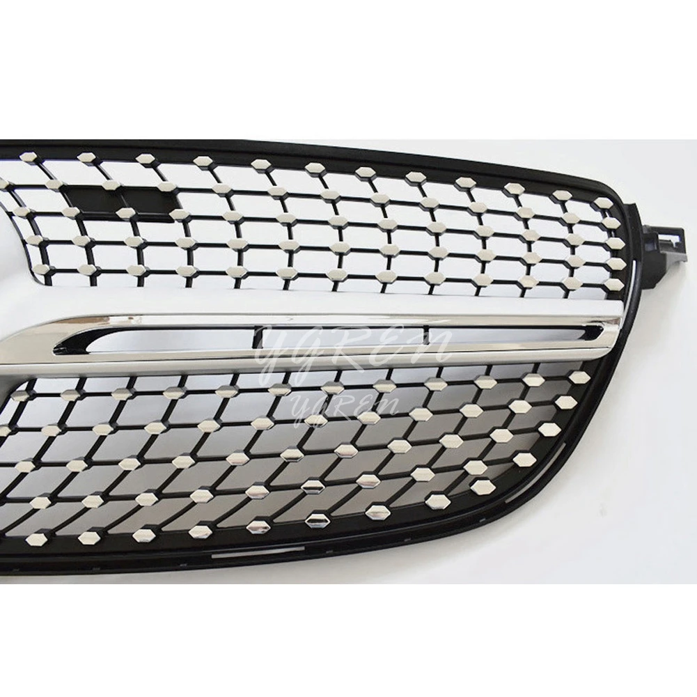 Fit for Mercedes Benz GLE W166 2015-2019 Front Grilles Diamond Silver Black with Camera Hole | Автомобили и мотоциклы