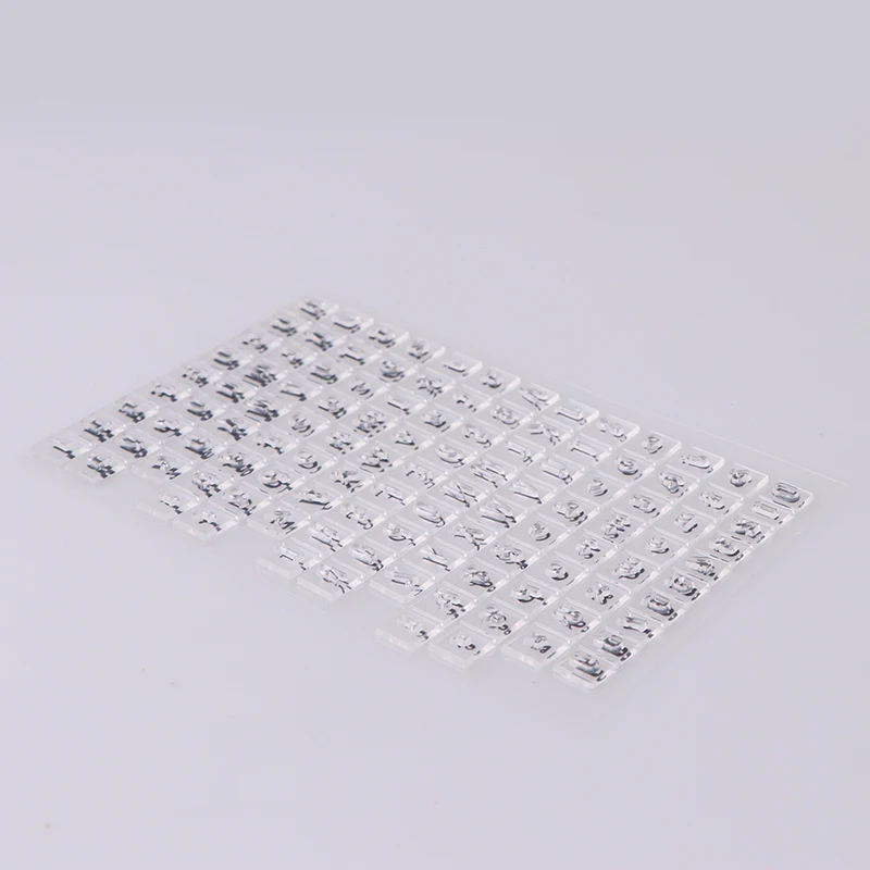 Sello de goma de la serie del alfabeto ingl&eacute;s, sello de silicona para manualidades, papeler&iacute;a, juguetes, 1 ud.-3