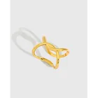 Простой и универсальный X-образный зажим для ушей в Корейском стиле из стерлингового серебра S925, женский зажим для ушей без отверстия для ушей