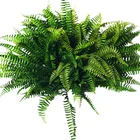 10 шт., искусственные бостонские папоротники, буст, шелковое растение, подвесное зеленое украшение для дома