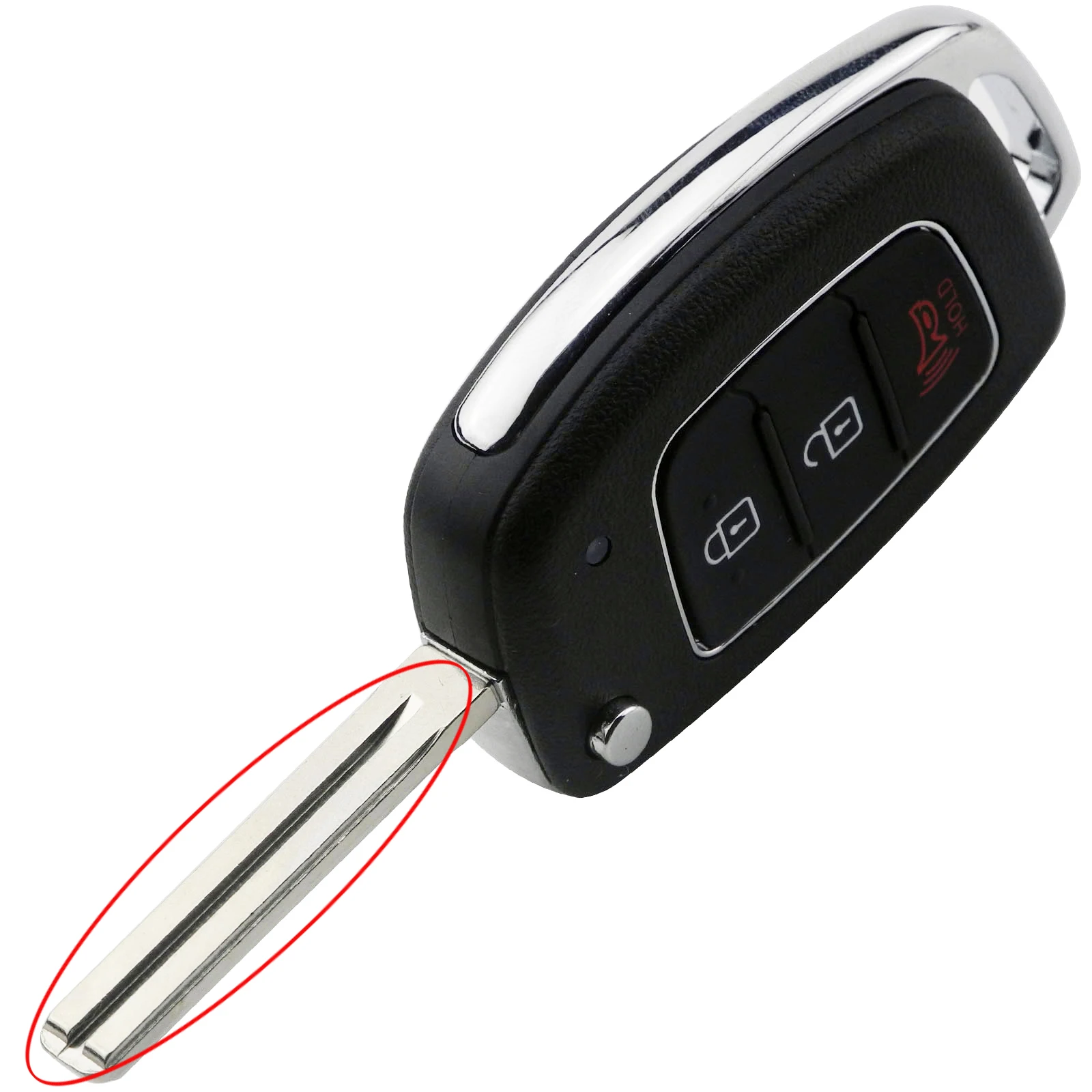Jingyuqin 3/4 кнопки флип складной дистанционный Брелок оболочка для hyundai HB20 SANTA FE IX35 IX45 Accent I40 TOY40 чехол для ключей