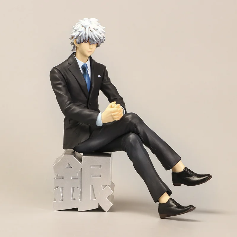 Аниме &quotгинтама&quot фигурку модель игрушки Косплэй Бизнес костюм Sakata Gintoki кукла