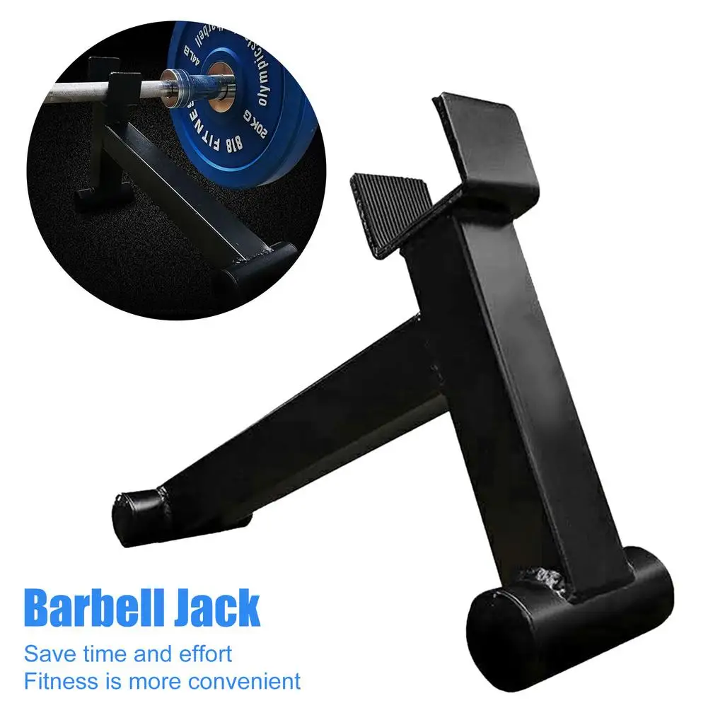 

Large Fitness Equipment Weightlifting Barbell Deadlifting Bar Changer Steel Changing Bracket For Loading&Unloading Weight Plates