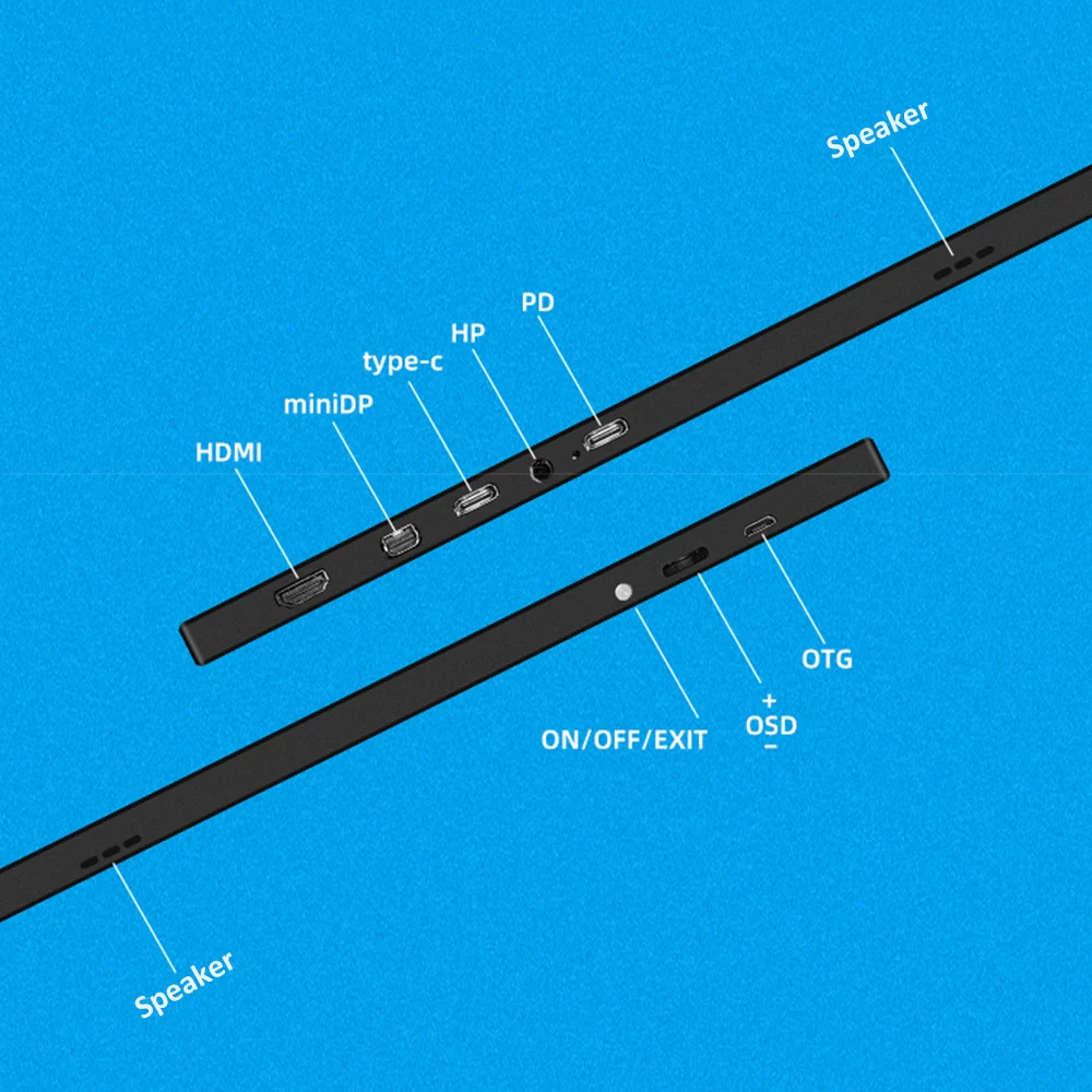 15 6 тонкая рамка типа C светильник портативный большой монитор HDR для бизнеса