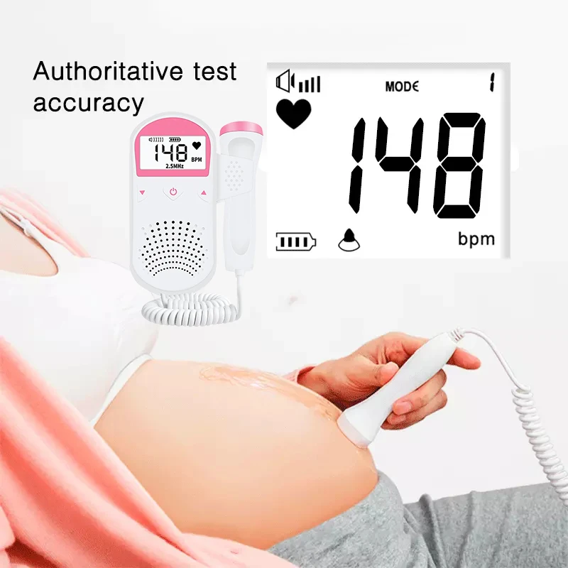 

Doppler Fetal Heart rate Monitor Portable Sonar Stethoscope Ultrasound Baby Heartbeat Detector for pregnant women 2.5MHz
