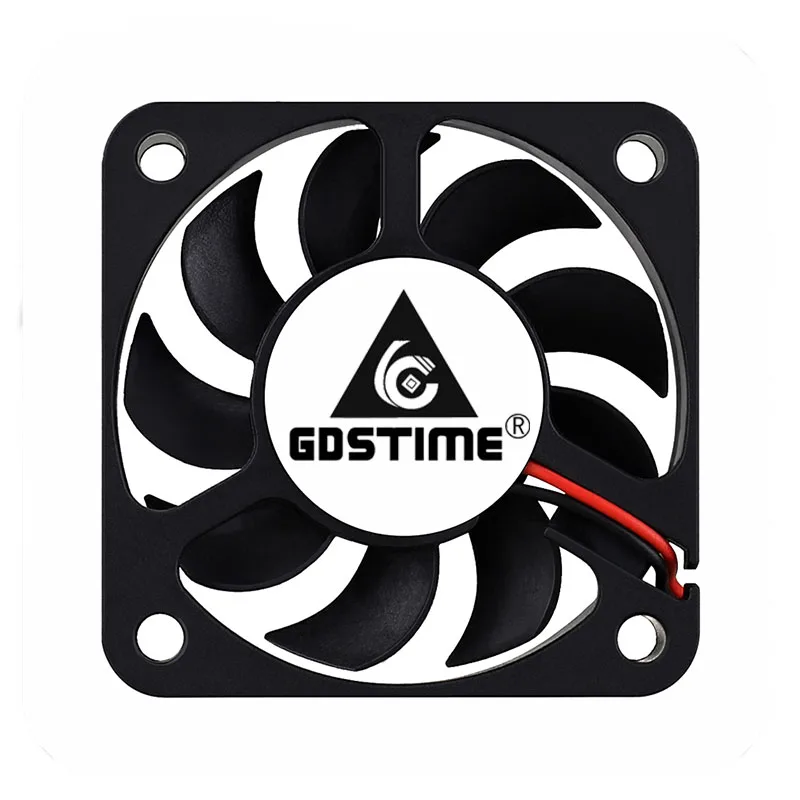 Вентилятор Gdstime для охлаждения ПК ноутбука 2 шт. 5 В 12 24 постоянного тока 50 мм 50x50x10