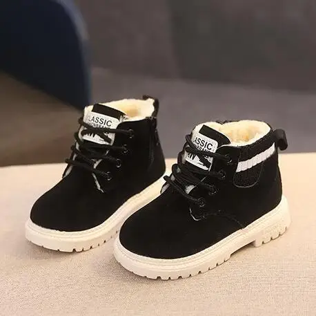 Детские теплые ботильоны из ПУ кожи размеры 21 30|Сапоги| |