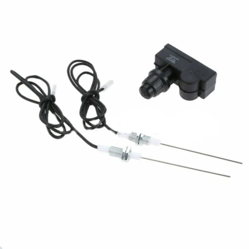 

Two Exits Electronic Igniter Ignitor Kit With Spark Plug Wire 1M For Gas Grills For Gas Grills BBQ Newly
