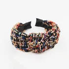 Женский аксессуар для волос из цветной ткани, корейский аксессуар для волос, повязка на голову для танвечерние, вечеринок, отдыха, путешествий, вечевечерние, подарок, 817