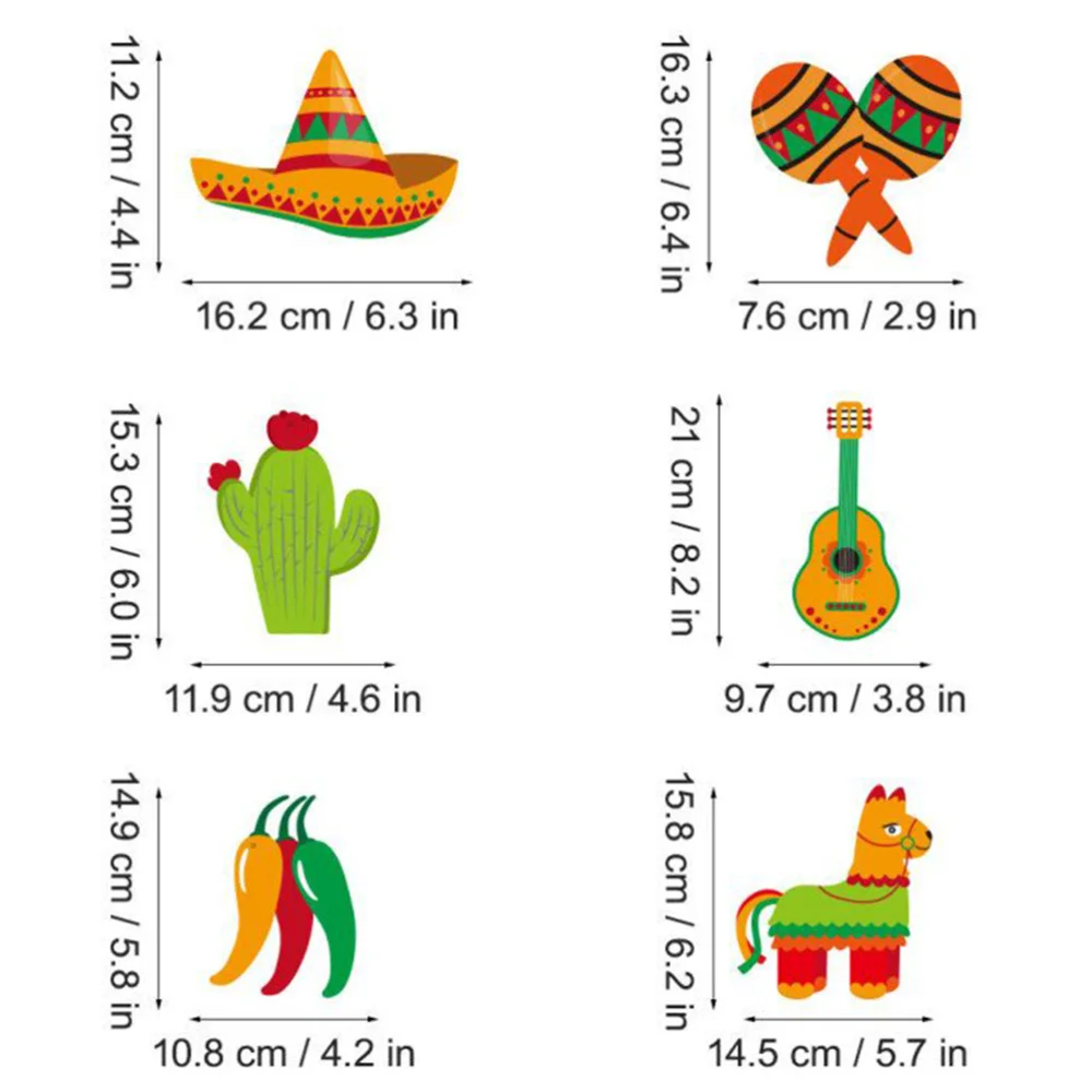 1 Набор мексиканская тема спиральная красочная подвесная висячая потолочная