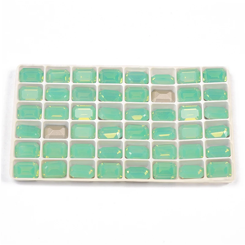 Yanruo 4610 все размеры Тихоокеанский опал восьмиугольник удлиненный Кристалл