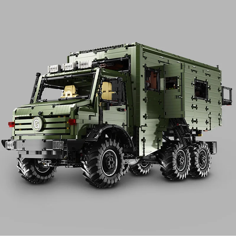 Yeshin J907 моторизованный технический автомобиль MOC Nomadism RV модель дома на колесах