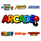 Фучжэнь бутик наклейки внешние аксессуары индивидуальный автомобильный Стайлинг Ретро аркадная игра переводная картина на заказ виниловая наклейка на окно