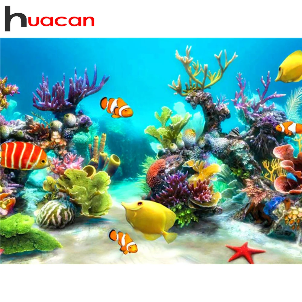 

Huacan алмазная вышивка полная выкладка животные алмазная мазайка декор для дома картины из алмазов