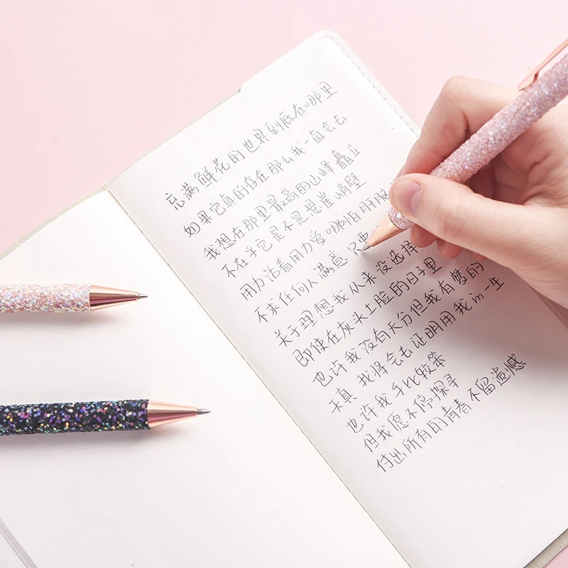 Шариковая ручка с блестками и черными чернилами 0 5 мм|Шариковые ручки| |