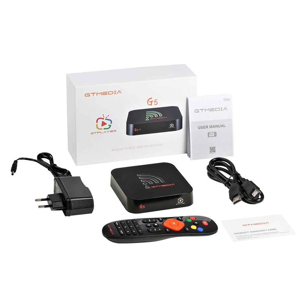 ТВ-приставка Android 9 0 GTMEDIA G5 Amlogic S905X2 BT4.0 2 4G/5G Wifi 4Kp7 5/HEVC H.265 телеприставка смарт-плеер |