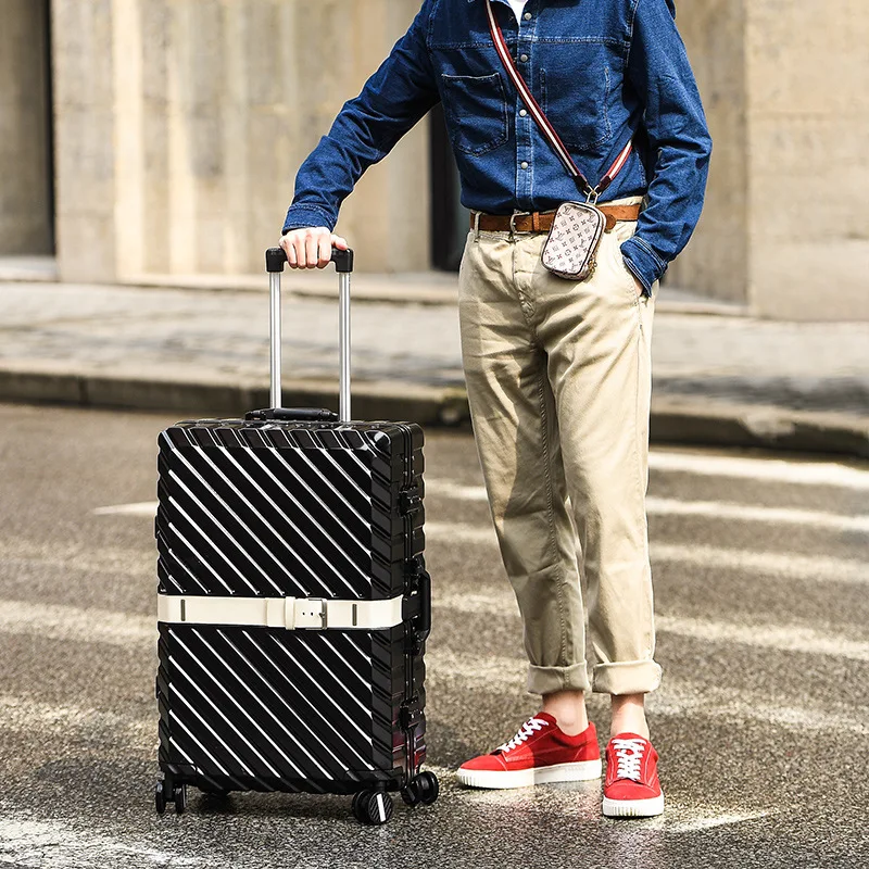 Алюминиевый Чехол для багажа компьютера чехол чемодана на колесиках