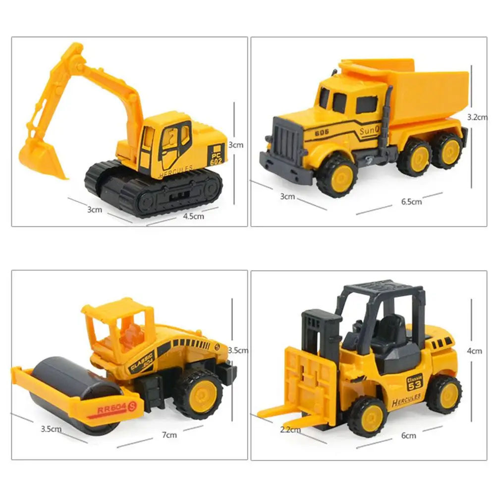 

GloryStar Mini Alloy Engineering Cars Toy Set Boys Girls Imitation Inertial Educational Props