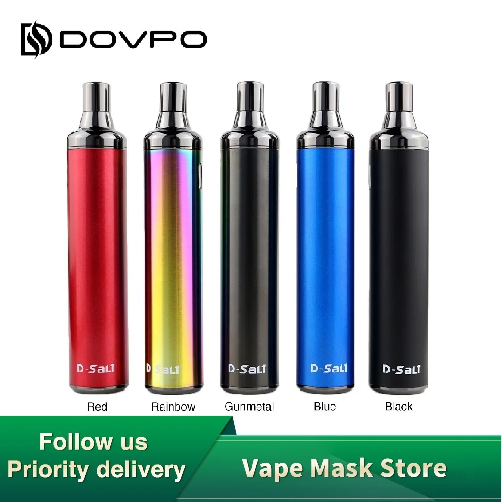 Горячая Распродажа оригинальный DOVPO D-Salt Pod System Starter Kit с батареей 1500 мАч и 2 мл &amp