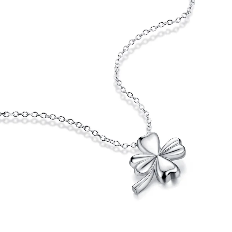 Простое изящное модное ожерелье из стерлингового серебра 100% пробы с кулоном в