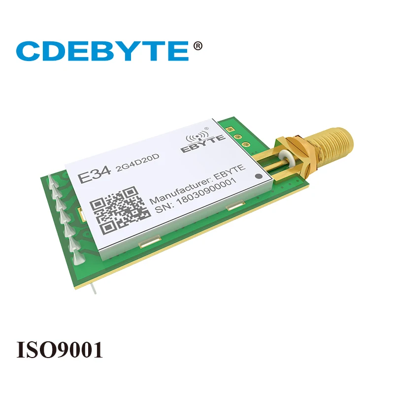 5 PCS nRF24L01P Wireless Module 2.4Ghz High Speed Full Duplex 100mW E34-2G4D20D SMA Antenna Transceiver Transmitter Receiver