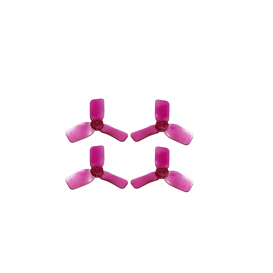 purple 4 шт 2030 пропеллер 2030R 2 дюйма 1,5 мм отверстие 3 лезвия Bullnose с тремя лезвиями, пропеллеры для EX1103 1102 1105 бесщеточный мотор мини-Дрон - Цвет: purple