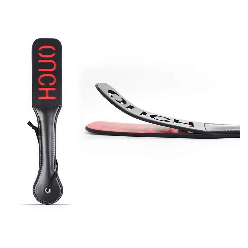 Кожа двухслойные брюки Slave шлепок приклад весло интимные игрушки для женщин секс