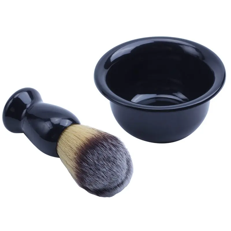 

Men's Shaving Removal Hair Shaving Brush Holder + Badger Shaving Brush + Bowl Soap
