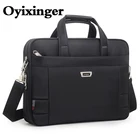 OYIXINGER деловой мужской портфель для мужчин, сумка на плечо, большая емкость, мужские Портативные Компьютерные сумки для ноутбука, Оксфорд, водонепроницаемая 2022
