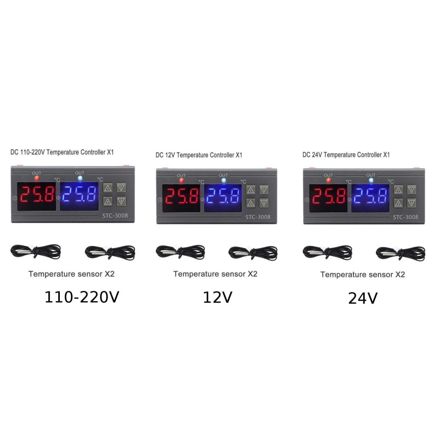 

Heat Thermostat Cool Accessory Parts Replacement Universal 12V/24V/220V