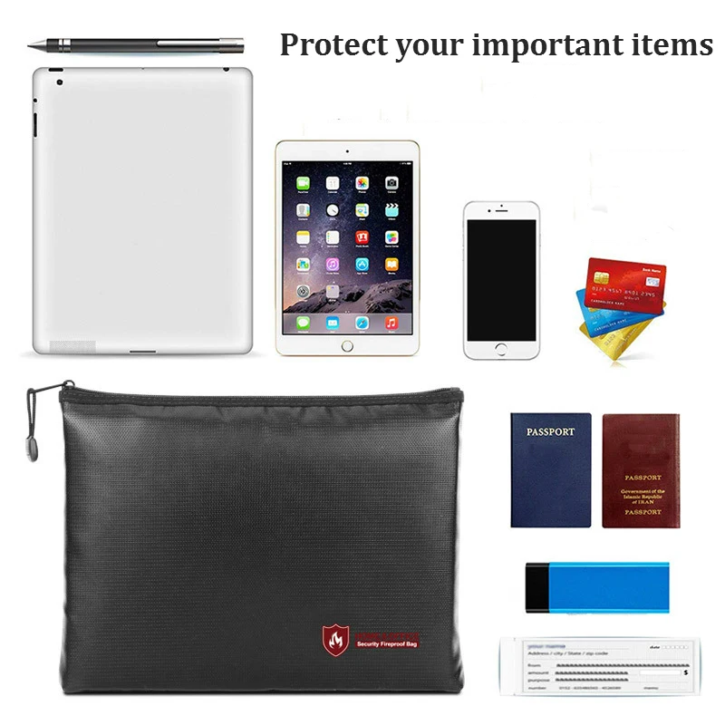 Огнеупорная Водонепроницаемая папка для файлов сумка дома и офиса безопасная