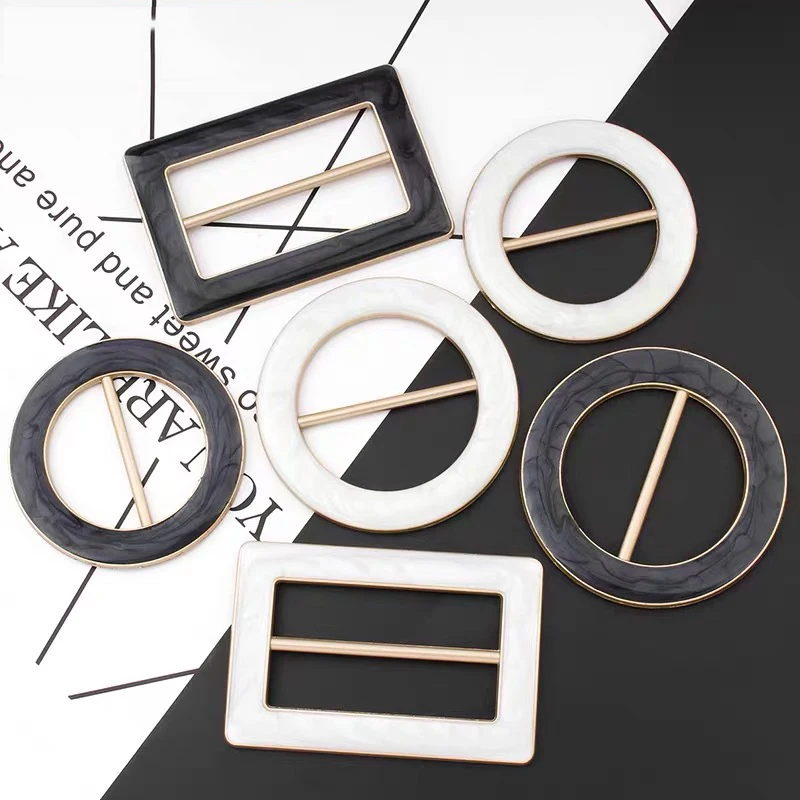 Модный Шелковый шарф с регулируемой пряжкой украшение для рубашки металлические