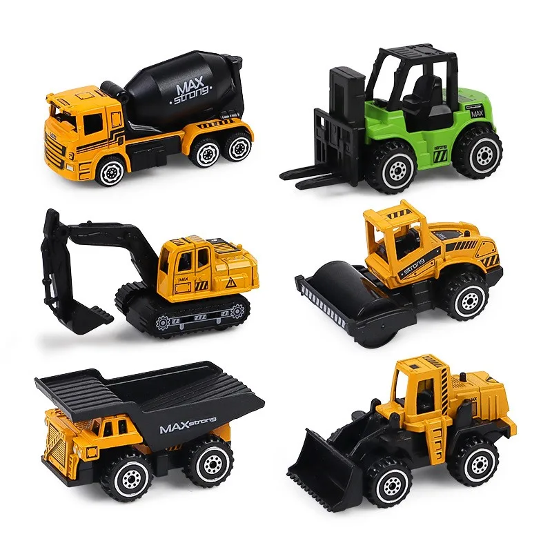 Набор из 6 предметов модель автомобиля сплава 1:64 инерционная скользящая