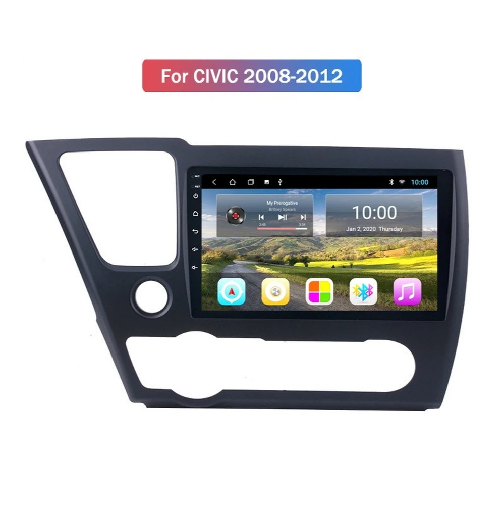 

Android 10.0 Car Stereo Multimedia Player For HONDA CIVIC 2008-2012 Car GPS Navigation Support USB DVR Backup Camera
