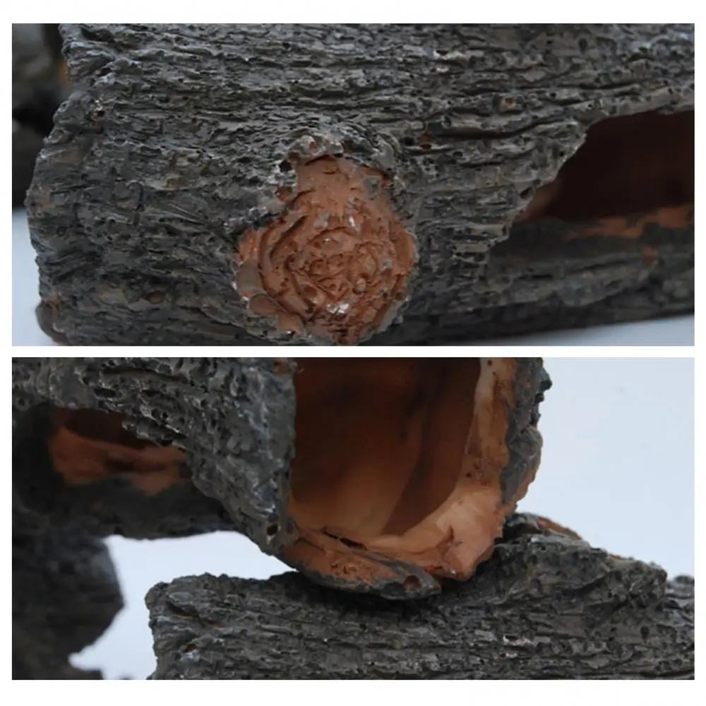 Декоративное украшение для аквариума имитация полых деревянных искусственных