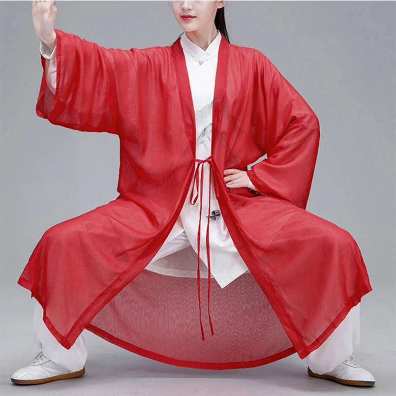 Женский Hanfu Taiji наборы одежды костюм Тан кунг-фу изысканный элегантный тай-чи из трех предметов одежды боевых искусств шаль чернильная живопись