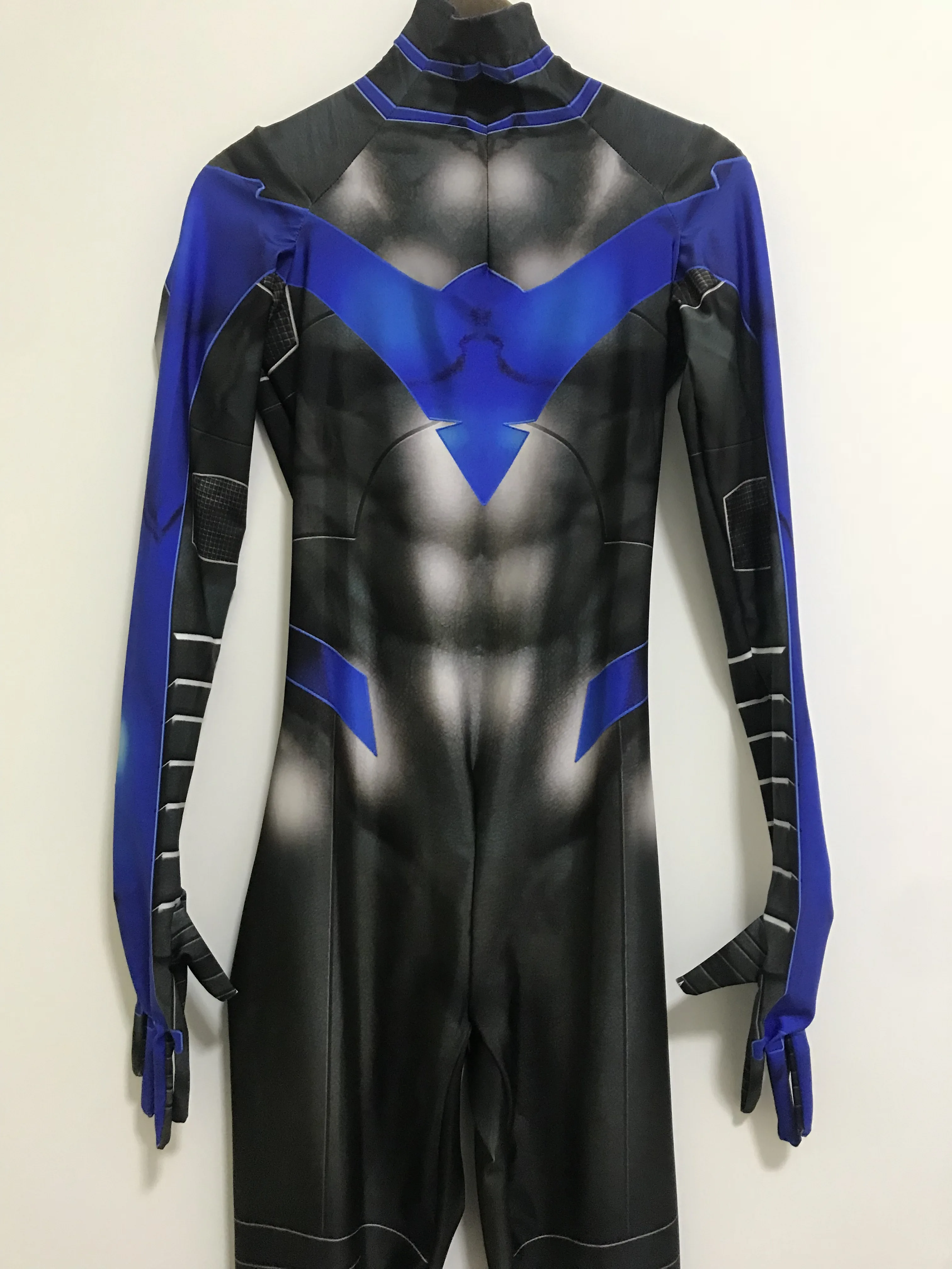 На заказ Nightwing костюм Бэтмена, косплей, для мужчин, 3D принт, спандекс, лайкра, косплей, Zentai костюм Человека-паука, косплей, костюм на Хэллоуин