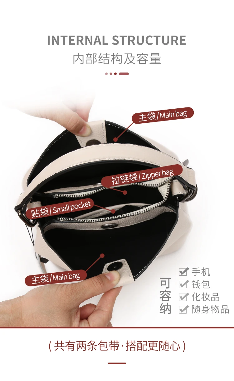 

European and American fashion designer one-shoulder messenger bag wild bucket ladies bag high-quality large-capacity brand bag