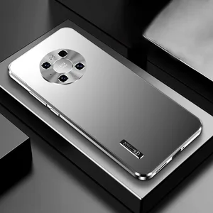 luxury metal case for huawei mate40 30 p50 p40 p50pro case for huawei mate 30pro mate 40 pro cases frosted aluminum alloy cover free global shipping