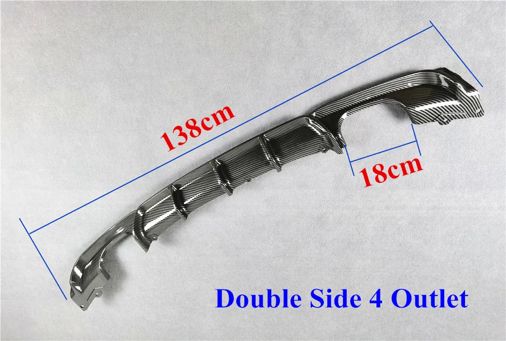 

New Carbon Pattern Rear Bumper Lip Diffuser For B-MW 3 Series F30 2012-2016 MP Style Car Accessories