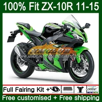 injection for kawasaki zx 10r 10 r zx10r 11 12 13 14 15 119cl 41 1000cc zx 10r 2011 2012 2013 2014 2015 oem fairing stock green