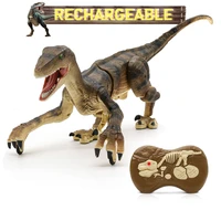 kid rc dinosaur toys for boys intelligent raptor remote control jurassic dinosaur electric walking animals toys children gift