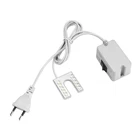 Гибкая лампа гусиная шея с вилкой, 110-265 в, 10 светодиодов