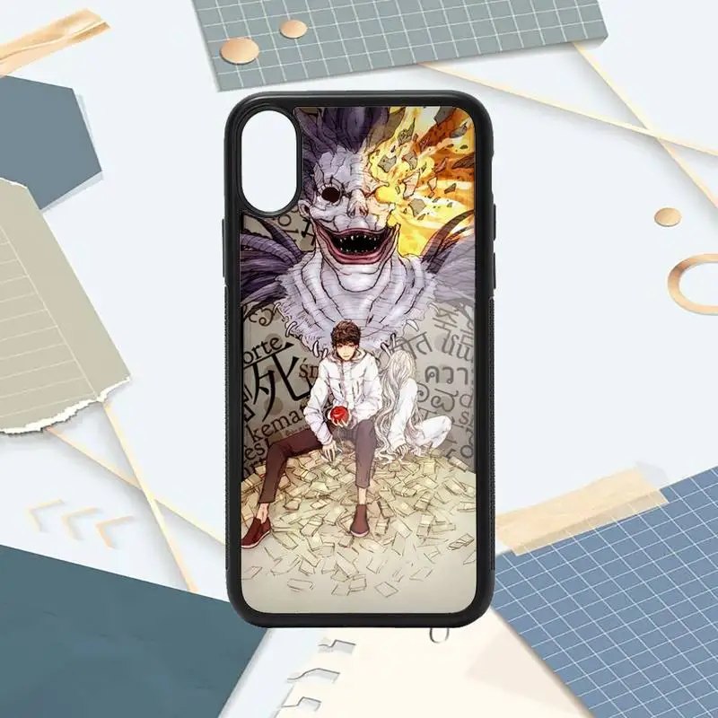 

Anime Minoru Tanaka Death Note Phone Case PC for iPhone 11 12 pro XS MAX 8 7 6 6S Plus X 5S SE 2020 XR